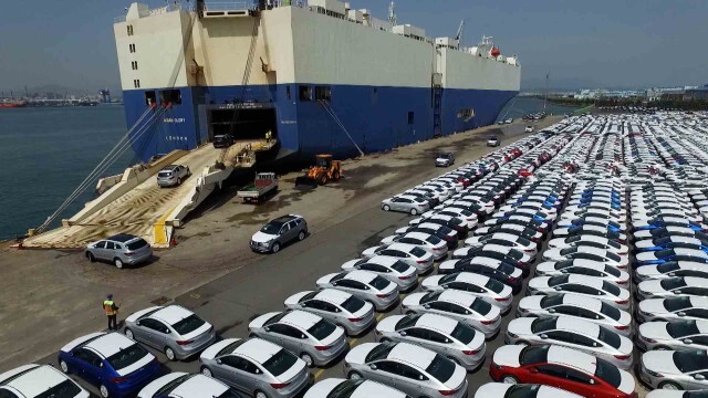 자동차 수출 '역대 최대'‥ 선박도 25% 증가